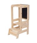 Montessori mokymosi bokštelis su lenta – natūrali mediena
